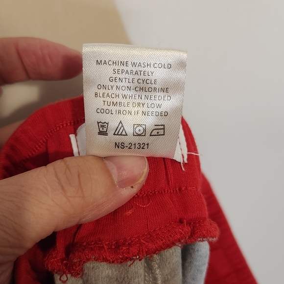 Mud Pie Red and Gray Pajama Bottoms. Size S Christmas Holiday. Cozy - Picture 4 of 7